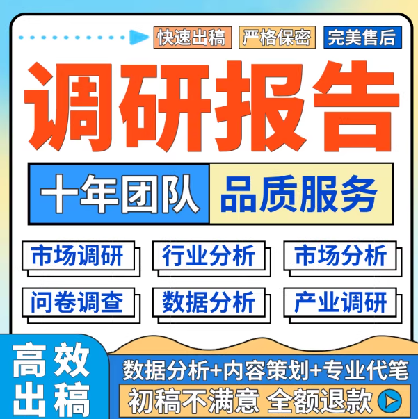 代写市场调研报告行业数据分析调查报告代笔可行性研究方案撰写